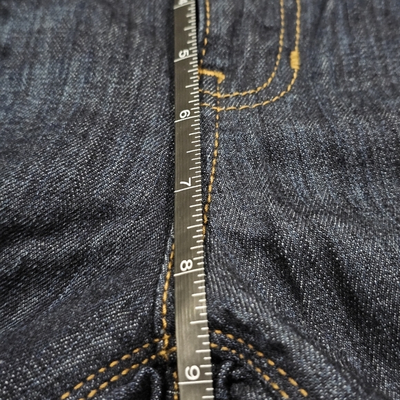 Tommy Hilfiger Boyfriend Mid‑Rise Easy Fit Bootcut Jeans w/ Stretch Blue Wash 4 - Picture 14 of 15